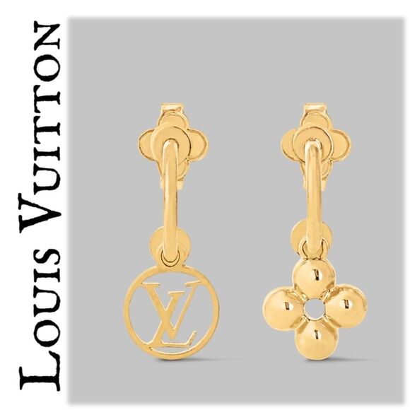 Authentic Louis Vuitton Blooming Earrings PRISTINE CONDITION with Dustbag - Picture 1 of 10